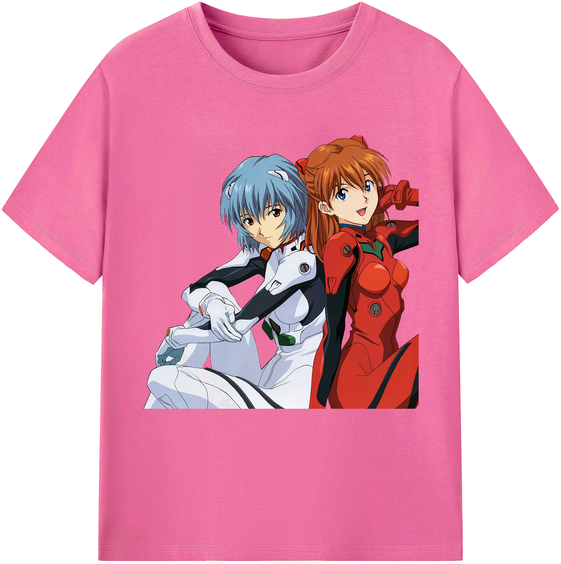 （画像用） EVA 新世紀エヴァンゲリオン レディースカジュアルプリントTシャツ（綿100％）